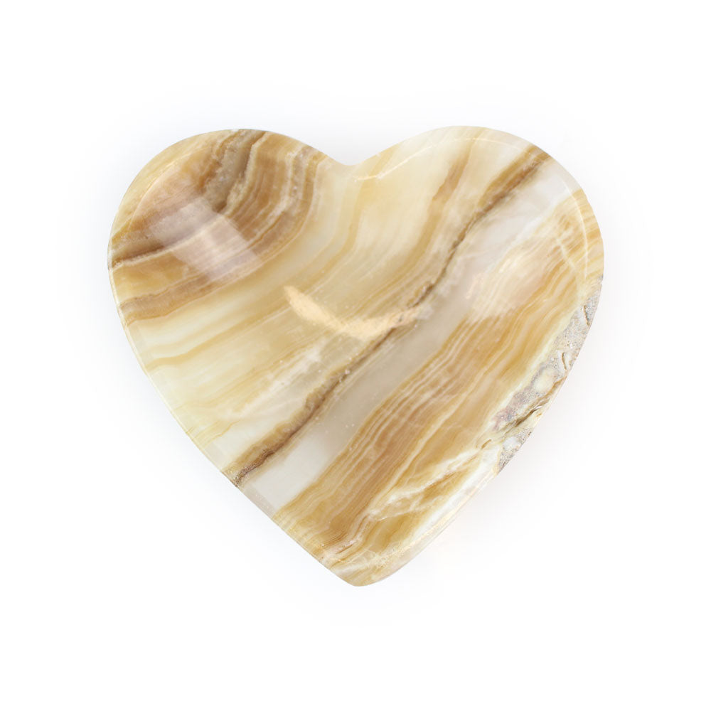 Amber Onyx Heart Bowl