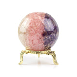 Amethyst and Rose Quartz Resin Sphere