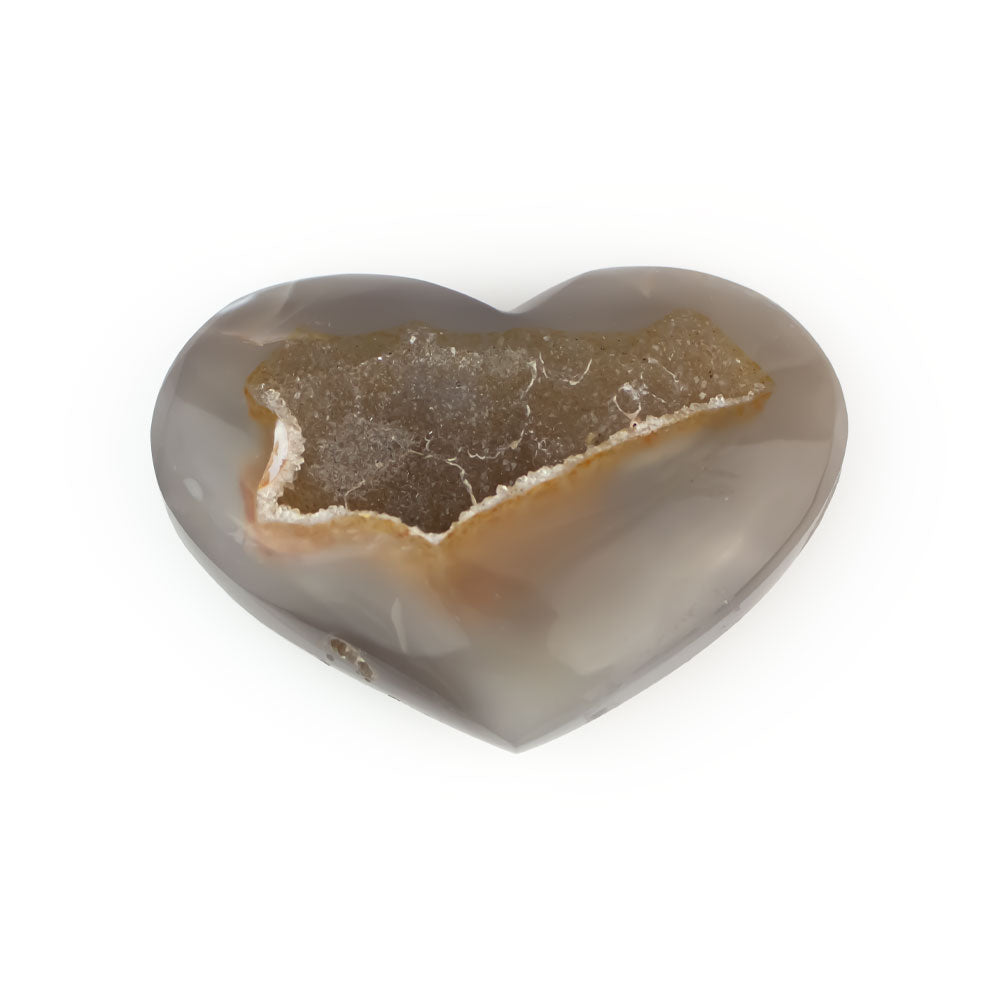 Druzy Agate Heart