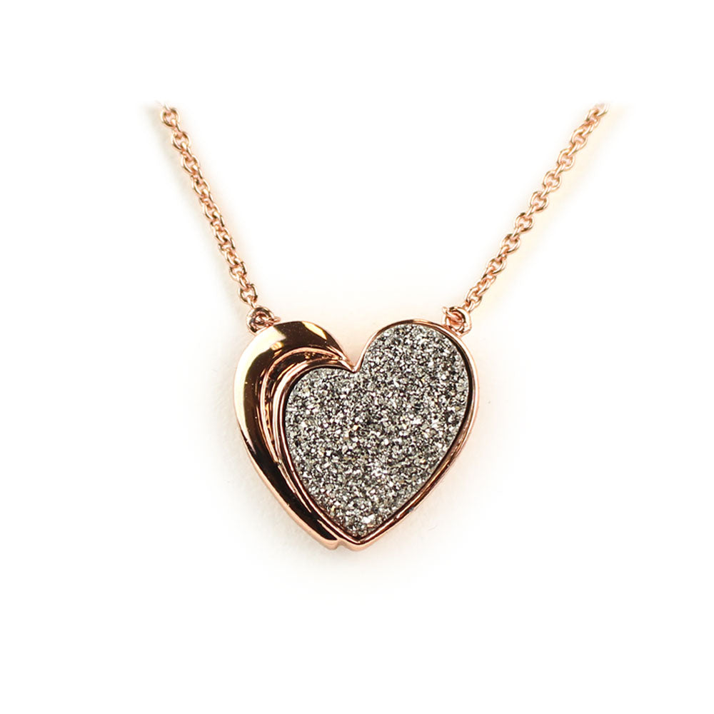 Heart Druzy Necklace