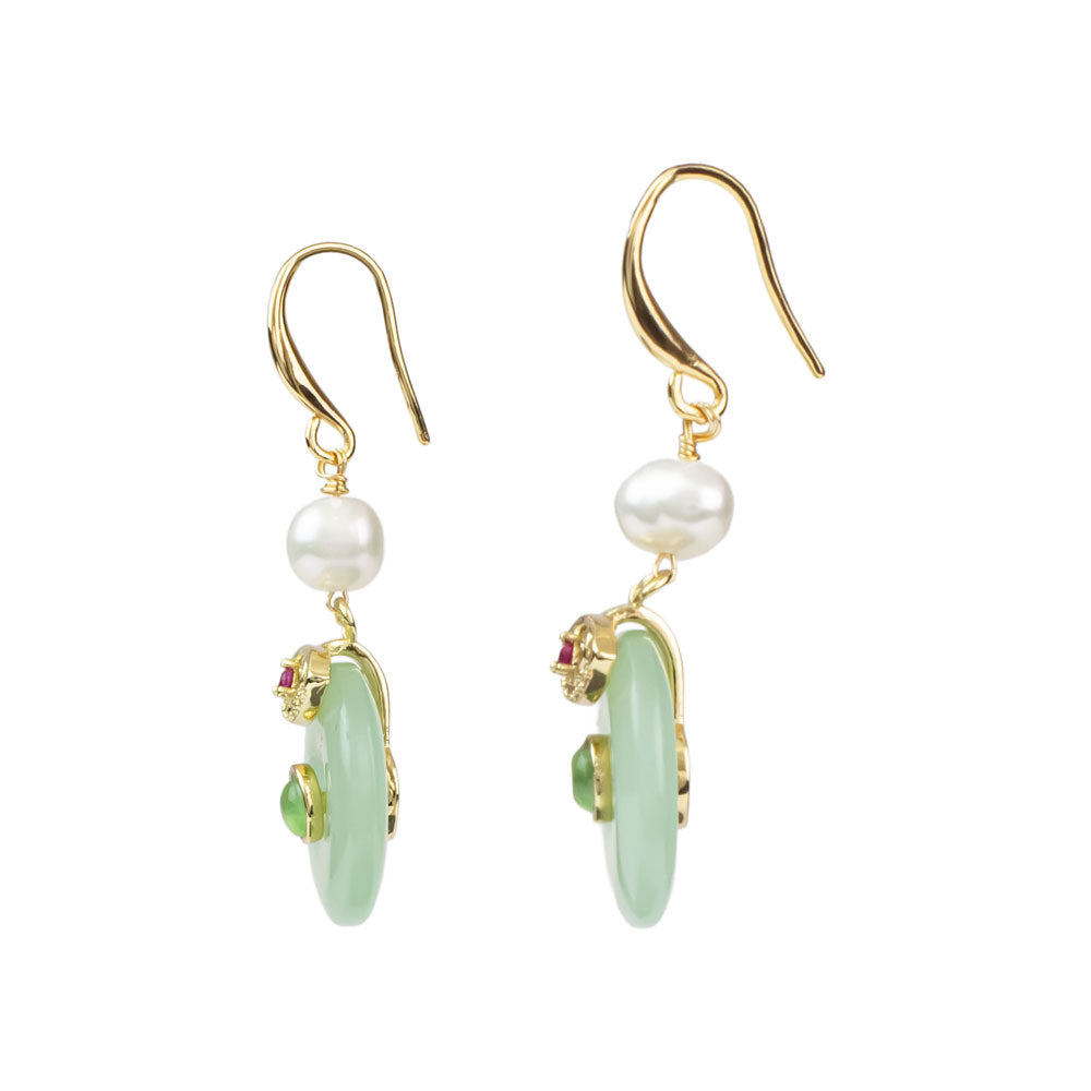 Jade Lucky Charm Earrings