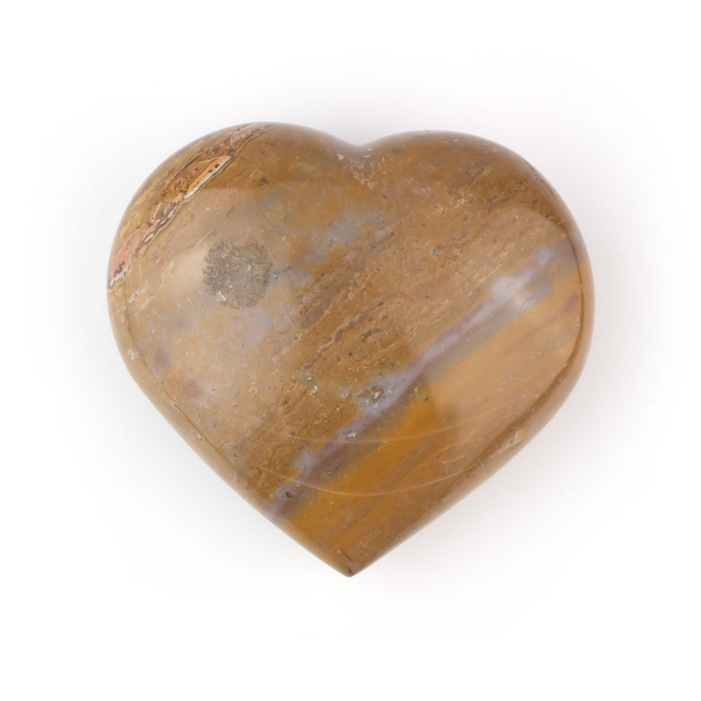 Ocean Jasper Heart Stone