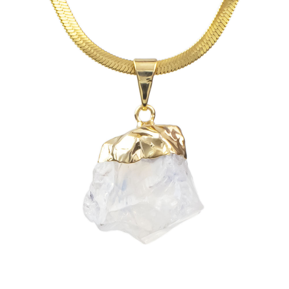 Raw Moonstone Pendant