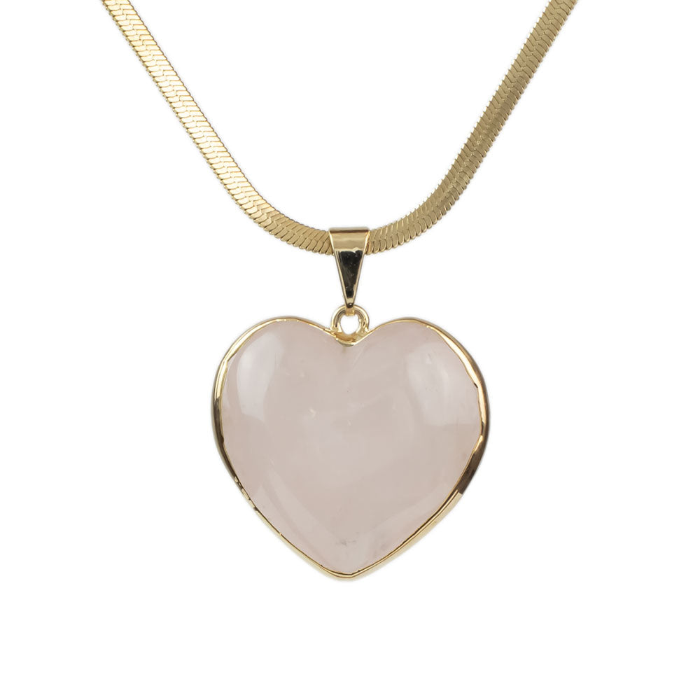 Rose Quartz Stone Pendant
