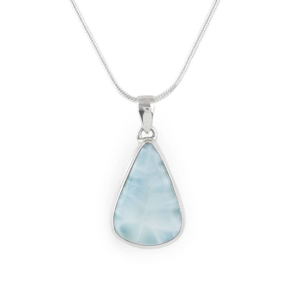 Silver Larimar Pendant