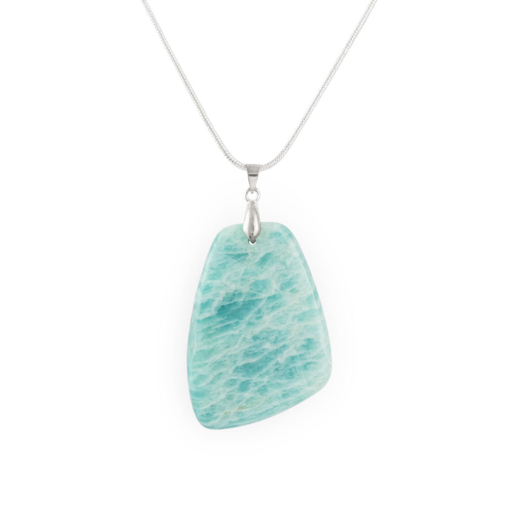 Sterling Silver Amazonite Pendant