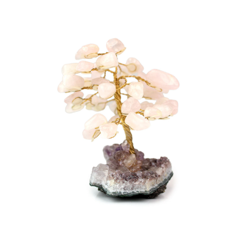 Mini Rose Quartz Tree