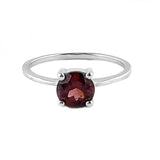 Shop Laterra Gems Garnet Sterling Silver Ring
