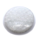 Selenite Flower Of Life Coaster | Shop Laterra Gems