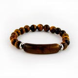 Tiger Eye Bracelet with Geometric Shape