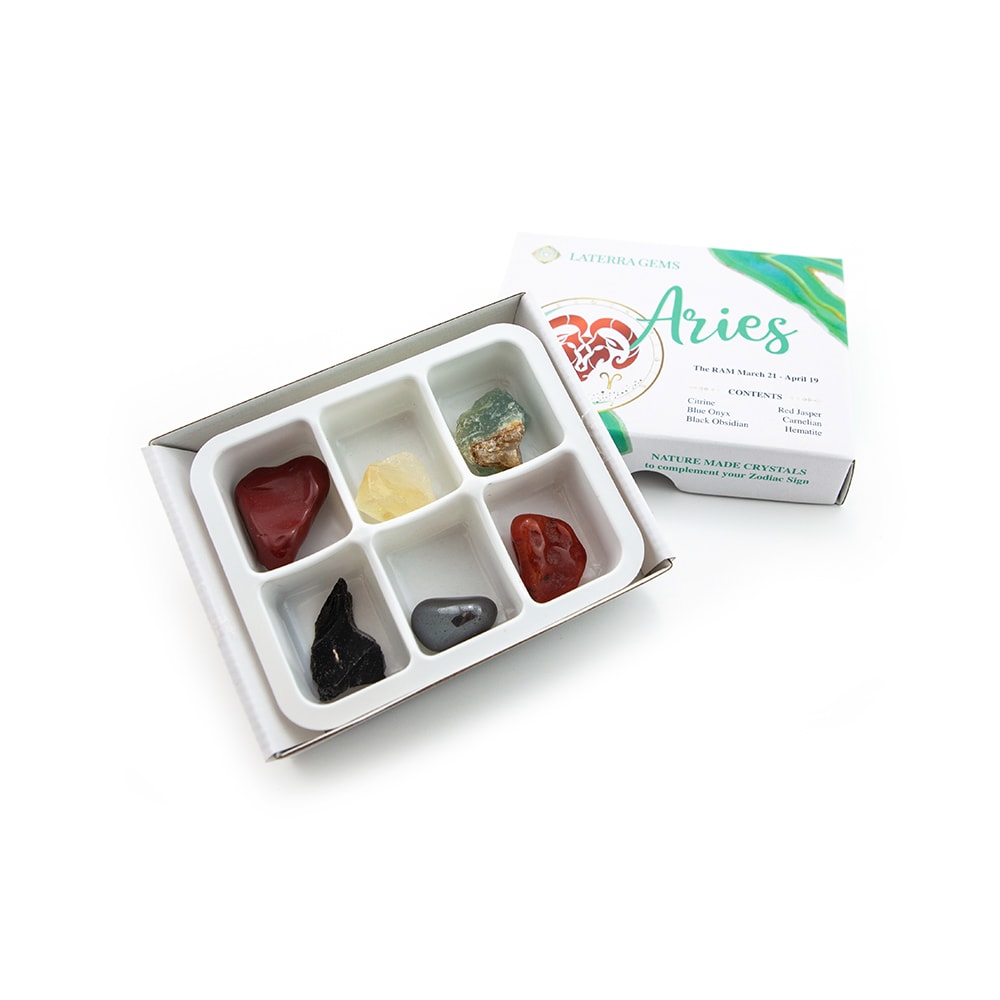 Shop Laterra Gems Zodiac Crystal Set - Aries