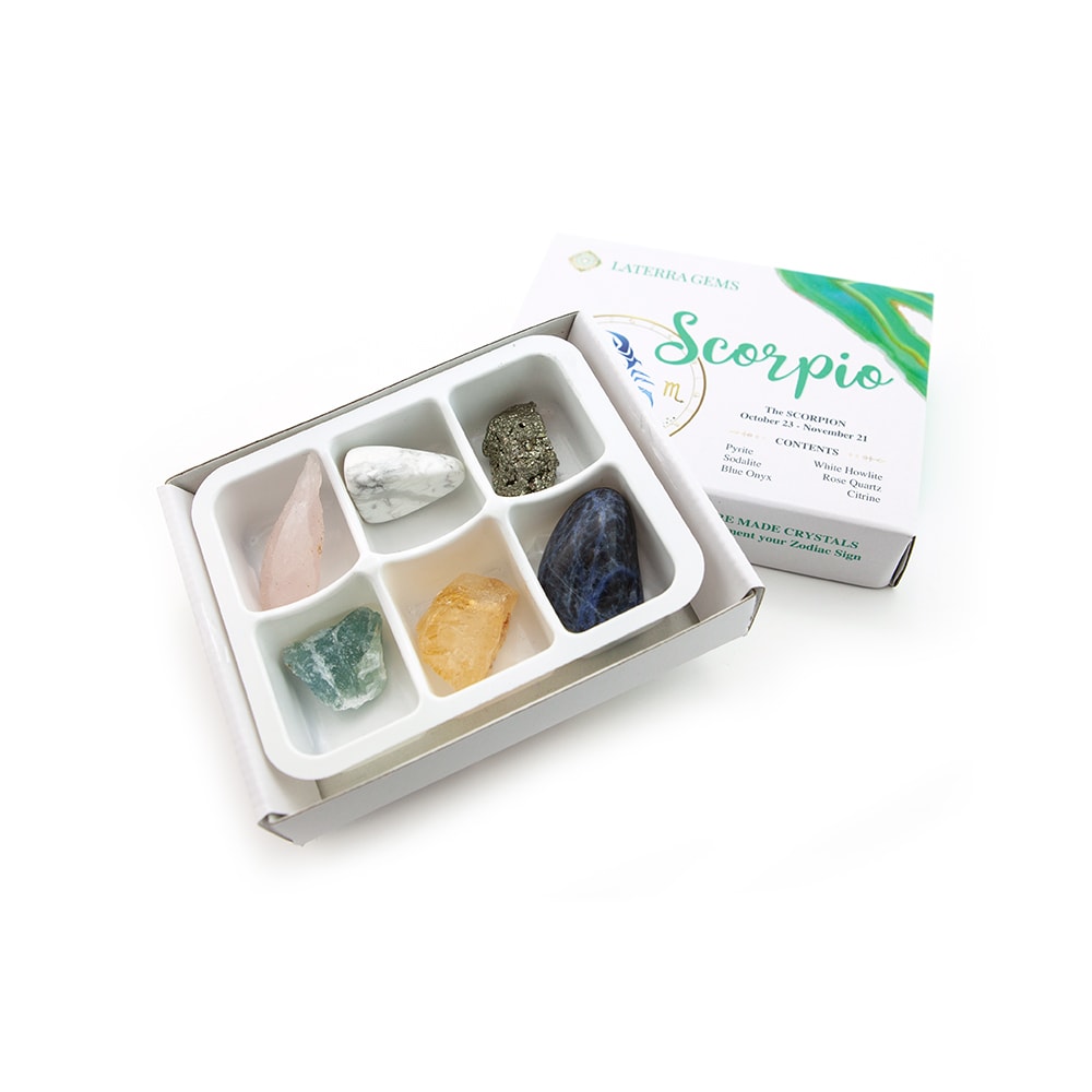Shop Laterra Gems Zodiac Crystal Set-Scorpio