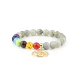 7 Chakra Om Beaded Bracelet