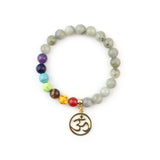 7 Chakra Om Beaded Bracelet