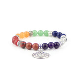 7 Chakra Tree of Life Beaded Bracelet