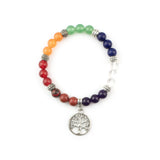 7 Chakra Tree of Life Beaded Bracelet