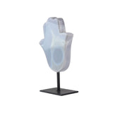 Agate Hamsa on Stand