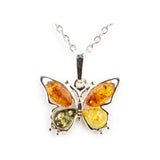 Amber Butterfly Pendant