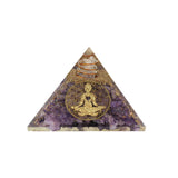 Amethyst Resin Pyramid