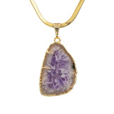 Amethyst Slice Pendant