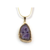 Amethyst Slice Pendant