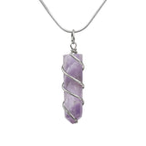 Amethyst Spiral Point Pendant