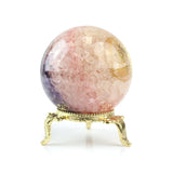 Amethyst and Rose Quartz Resin Sphere