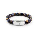 Tiger Eye and Lapis Lazuli Bracelet