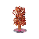 Carnelian and Agate Copper Tree