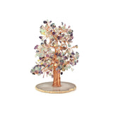 Fluorite and Agate Copper Tree