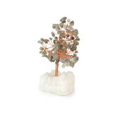 Labradorite Copper Tree on White Crystal Base