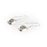 Moldavite Sterling Silver Earrings