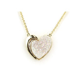 Heart Druzy Necklace