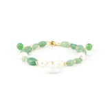 Jade Flower Charm Bracelet