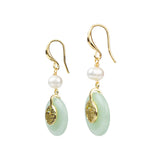 Jade Fortune Charm Earrings