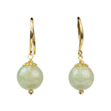 Jade Lucky Ball Earrings