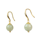 Jade Lucky Ball Earrings