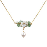 Jade Flower Necklace