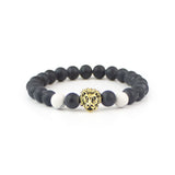 Lion Charm Beaded Bracelet