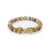 Lion and Jaguar Charm Bracelet