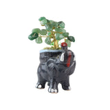 Lucky Elephant Green Quartz Tree