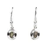 Moldavite Sterling Silver Earrings