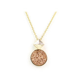 Druzy Round Necklace