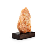 Orange Calcite on Wooden Stand