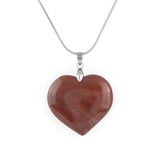 Red Jasper Heart Pendant