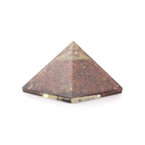 Red Jasper Resin Pyramid