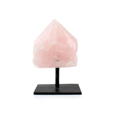 Rose Quartz Point on Stand