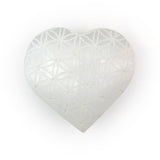 Selenite Heart Flower of Life