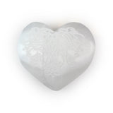 Selenite Lotus Heart