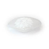 Selenite Om Heart